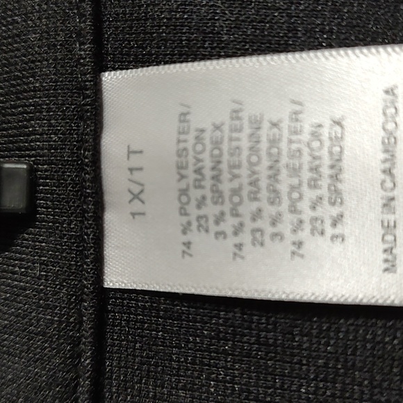 Black and Royal Blue Blazer sz 1X - Picture 4 of 6